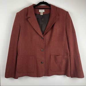 Vintage L.L. Bean Wool Blazer Jacket